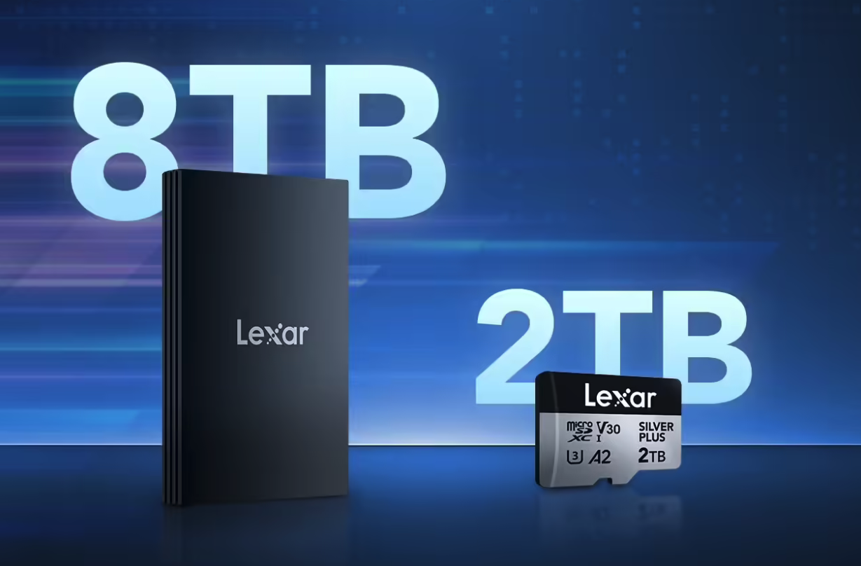 雷克沙将亮相2026 NAB Show 推出8TB移动SSD及2TB microSD卡新品